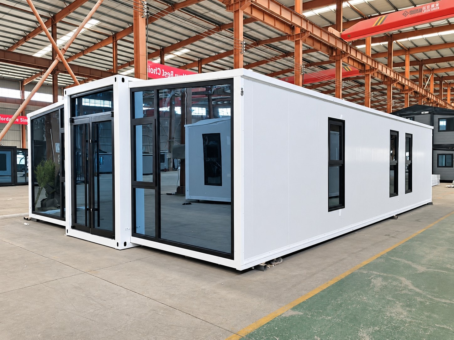Ejemplo de configuración de una casa prefabricada, imagen del proveedor. No identifica una unidad en stock.