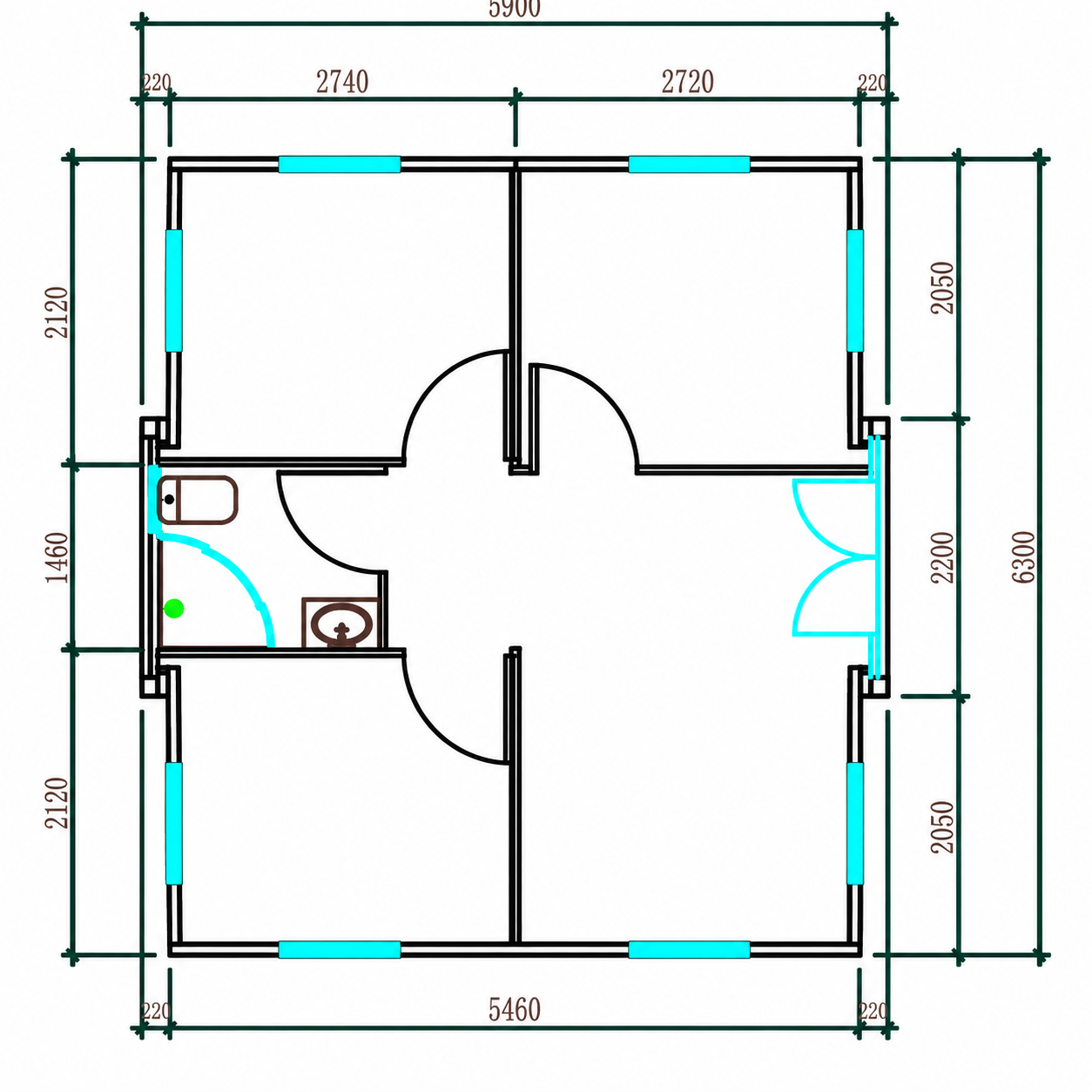 Plano de referencia 20 F del proveedor, sin escala de impresión. No sirve para contar estancias ni para tomar cotas.